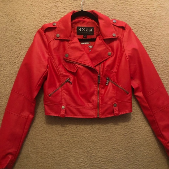 Red Leather Jacket - Picture 1 of 2